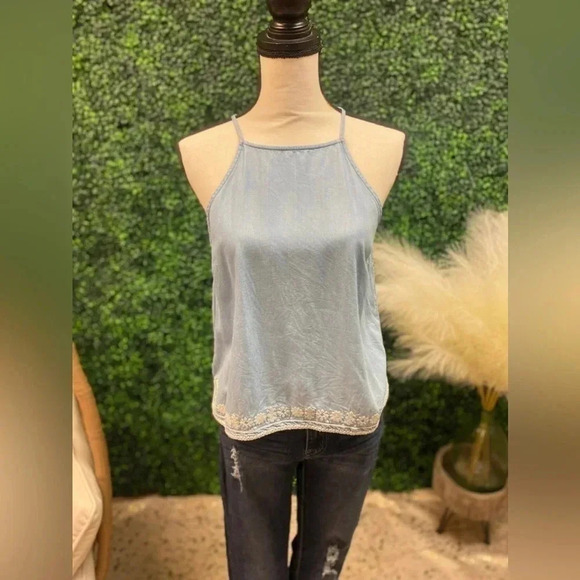 Francesca’s Ayla Denim Tank - Small - Picture 1 of 7